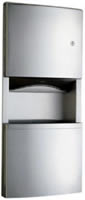 B-4369 嵌墙纸巾盒/垃圾箱组合柜，配置TowelMate和LinerMate部件Recessed Paper Towel Dispenser/Waste Receptacle with TowelMate and LinerMate