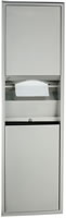 813061 嵌墙可转换纸巾盒/垃圾箱组合柜 Recessed Convertible Paper Towel Dispenser/Waste Receptacle