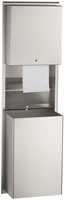 B-39747 嵌墙可转换自动、通用滚轴纸巾盒/垃圾箱组合柜 Recessed Convertible Automatic, Universal Roll Towel Dispenser/Waste Receptacle