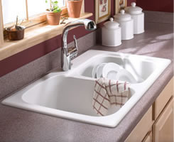 天鹅人造石台面厨盆 Swanstone Solid Surface Drop-in
